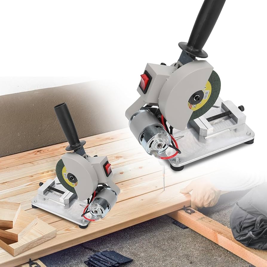 mrmr　0710 4 Inch Chop Saw, 9000r/Min 110V Cut-Off Mini Miter Saw, 0-45